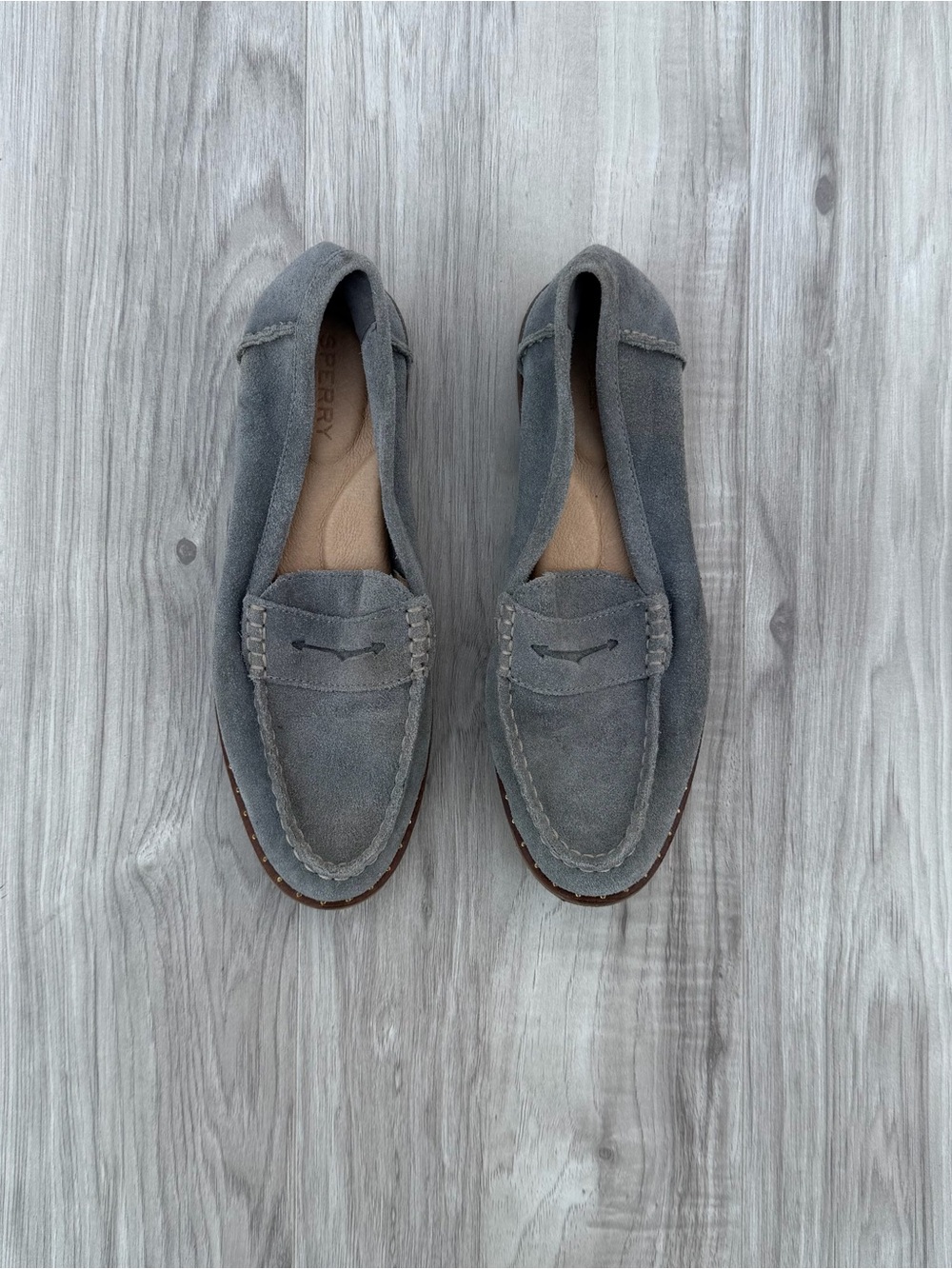Sperry Women's Seaport Penny Stud Suede Loafer